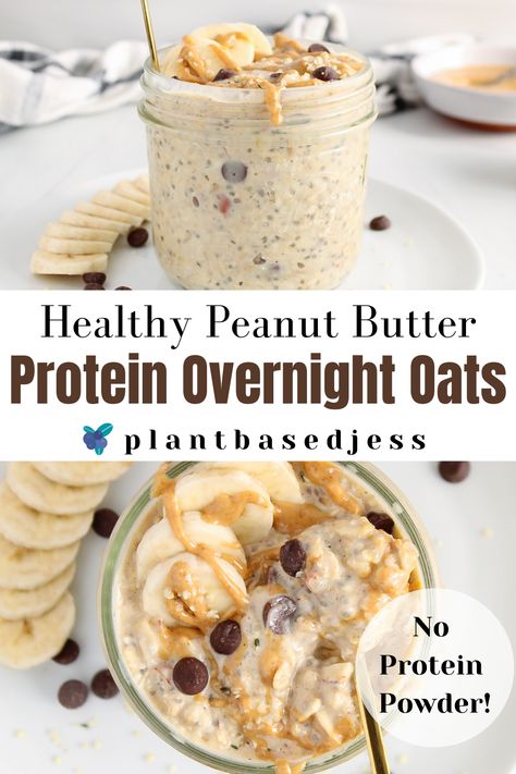 Protein Overnight Oats Healthy, Low Calorie Overnight Oats, High Protein Overnight Oats, Dairy Free Overnight Oats, Overnight Oats Vegan, Low Fat Diet, Dairy Free Protein, Protein Overnight Oats, Vegan Overnight Oats