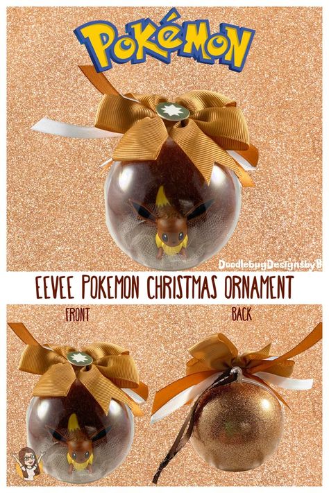 Diy Pokemon Ornaments, Eevee Christmas, Pokemon Christmas Tree, Nerdy Christmas Ornaments, Yule 2024, Pokemon Christmas Ornaments, Pokemon Figurine, Pokemon Ornaments, Christmas Pokemon