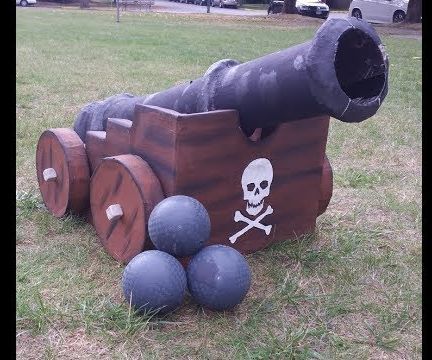 Pirate Ship Parade Float Ideas, Pirates Halloween Decorations, Pirate Cannon, Pirate Halloween Decorations, Halloween Pirates, Pirate Halloween Party, Pirate Props, Epic Costumes, Halloween Camping