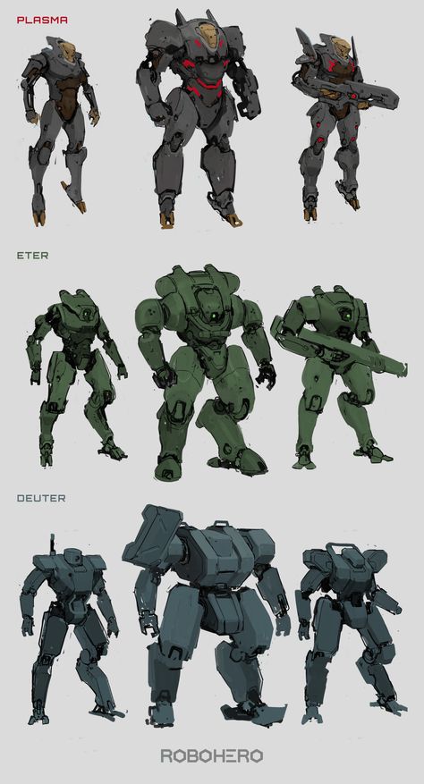 Mecha Robot Art, Small Mech Suit, Cyberpunk Power Armor, Military Mech Concept Art, Mech Art Robots, Mech Concept Art Robots, Sci Fi Robot Design, Mecha Concept Art Robots, Mecha Art Design