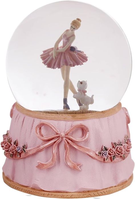 Singeek Ballerina Snow Globe Plays Swan Lake Ballet Tune,Christmas Music Snowglobes Ballet Recital Gifts (Dancer with Puppy) Ballet Recital Gifts, Recital Gifts, Music Box Ballerina, Ballerina Figurines, Ballet Recital, Swan Lake Ballet, Ballet Gift, Ballet Costume, Children's Day Gift