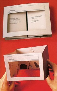 Rabih Hage Interior Design Invitation, Zine Design, Leaflet Design, 카드 디자인, Up Book, Pop Up Book, Handmade Books, Business Advertising Design, Snail Mail