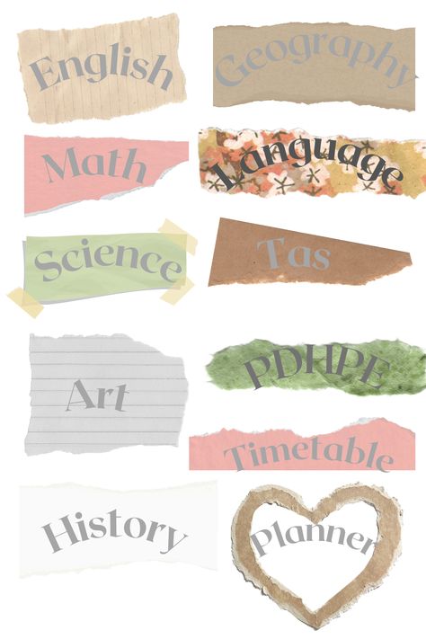 Aesthetic Labels For School, Subject Printable Labels, School Labels Aesthetic, Subject Labels Free Printables Aesthetic, School Subject Labels Aesthetic, School Book Labels, Labels Aesthetic, Binder Labels, Subject Labels