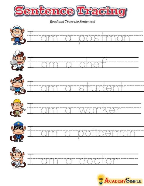 Tracing Sentences Worksheets, Preschool Exercise, English Writing Practice, Third Grade Sight Words, Graphing Inequalities, Tracing Activity, Writing Practice Sheets, Writing Practice Worksheets, Kindergarten Reading Worksheets