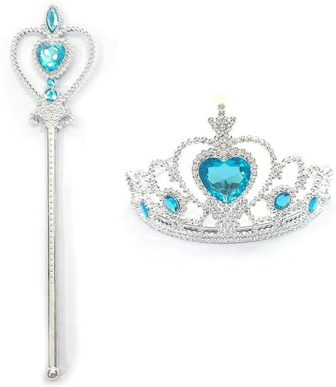 Elsa Crown, Frozen Crown, Blue Clothing, Crown Tiara, Princess Elsa, Toddler Girl Style, Tiaras And Crowns, Silver Heart, Tiara