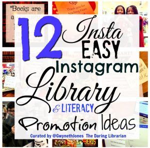 12 Insta Easy Instagram Library & Literacy Promotion Ideas High School Library Ideas, Library Social Media, Public Library Programs, Library Lessons Elementary, Passive Programming, Librarian Ideas, Media Center Ideas, Library Marketing, Library Management