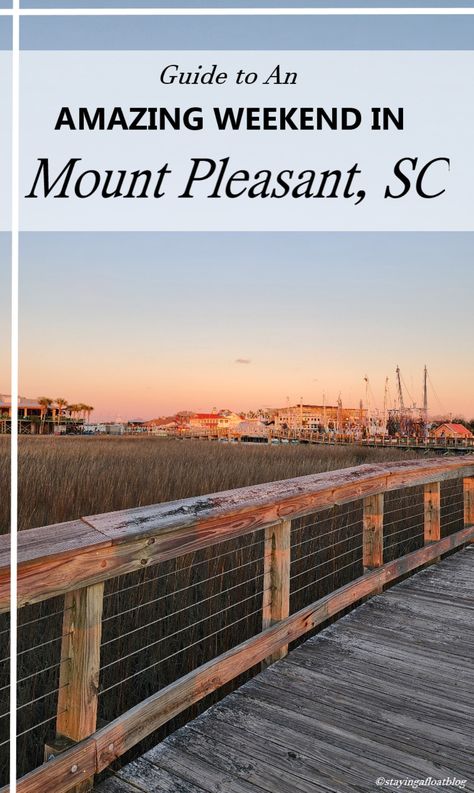 Looking to explore one of the many beautiful coastal towns of South Carolina? How about a weekend getaway to Mount Pleasant and neighboring Sullivan's Island? This charming coastal destination, nestled just across the Cooper River from Charleston, offers historic sites, locally crafted beers, and fresh seafood. #lowcountry #southcarolina #charleston #mountpleasant #weekendgetaway #sullivansisland #thingstodoinsouthcarolina #placestovisitinsouthcarolina #placestoeatmountpleasant Mount Pleasant South Carolina, South Carolina Travel, Charleston Travel, East Coast Travel, Sullivans Island, Mount Pleasant Sc, Travel Blogging, Travel Spots, Top Travel Destinations