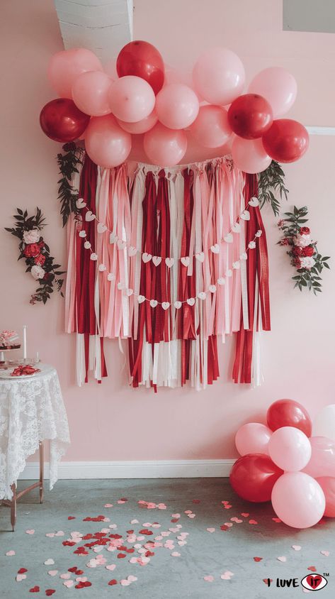 galentines party decor Kids Galentines Party Ideas, Galentines Party Decor Birthday, Galentines Party Banner, Galentines Party Tablescape, Galentine Party Craft, Ideas For Galentines Party, Easy Galentines Party Decor, Galentines Party Snacks, Galentines Party Kids