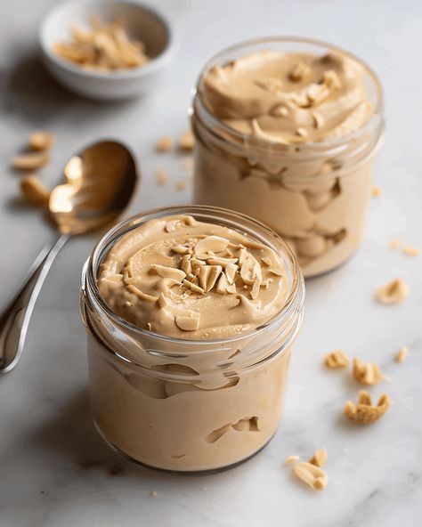 Quick and Luxurious: 5-Minute Peanut Butter Mousse When it comes to dessert, nothing satisfies like a creamy, rich mousse—especially when it’s as easy to make as this 5-Minute Peanut Butter ... Read more Peanut Butter Mouse, Easy Mousse, Yogurt Mousse, Peanut Butter Dessert Recipes, Caramel Mousse, Peanut Butter Yogurt, Trifle Pudding, Peanut Butter Mousse, Dessert In A Jar