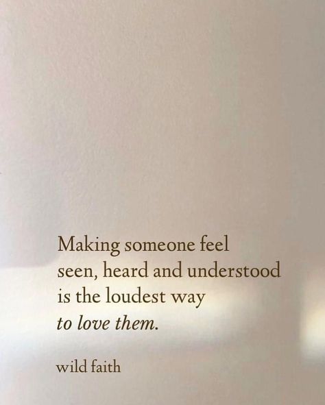 Making someone feel seen, heard, and understood is the loudest way to love them 🤍💫 Being In Love With Someone You Shouldnt, Someone You Loved, Loving Someone More Than They Love You, Not Feeling Loved, Journal Inspiration Writing, Aesthetic Captions, If You Love Someone, Love Me Like, He Loves Me