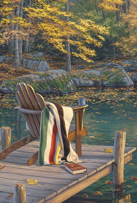 Toland Home Garden 1010435 "Adirondack At The Pond… Winter Gif, On Golden Pond, Dock Of The Bay, Outdoor Canvas, Nice Picture, Lake Art, Hudson Bay, Digital Print Fabric, Going Crazy