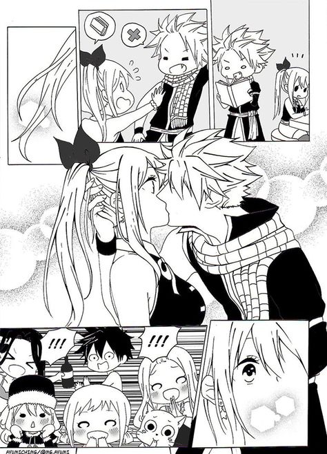 Nalu Fairy Tail, Nalu Comics, Natsu E Lucy, Fairy Tail Photos, Fairy Tail Comics, Fairy Tail Family, Fairy Tail Natsu And Lucy, Fairy Tail Pictures, Fariy Tail