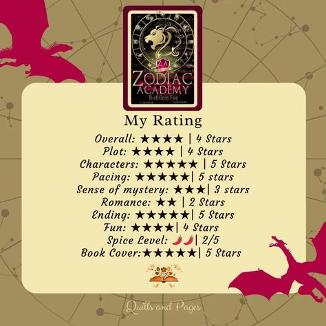 Book Review Ruthless Fae Zodiac Academy Book 2 Author: @carolinepeckham @susanne_valenti #ruthlessfae #zodiacacademy #enemiestolovers #bullyromance #quillsandpages #bookreview Zodiac Academy Book, Ruthless Fae, Zodiac Academy, Star Character, Book Review, Romance, Reading, Book Cover, Books