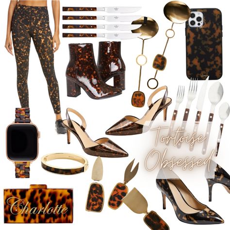 Tortoise Shell Obsessed | Fall Collection | Fall Shopping | Tortoiseshell | Tortoise | Athleisure | Leggings | Clutch | Statement | iPhone Case | Apple Watch Band | High Heels | Statement Shoes | Servingware | Tabletop | Serving Spoon | Tablescape | Fall Table | Jewelry | Monogrammed | Personalized | Fall Booties http://liketk.it/3o0kL #liketkit @liketoknow.it Shop your screenshot of this pic with the LIKEtoKNOW.it shopping app #LTKGiftGuide #LTKSeasonal #LTKshoecrush @liketoknow.it.home Tortoise Shell Shoes, Athleisure Leggings, Fall Booties, Statement Shoe, Apple Iphone Case, Monogram Jewelry, Shopping App, Fall Shopping, Fall Collections