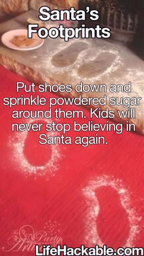 Santa Footprints, Random Tips, Holiday Hack, Christmas Hacks, Future Mom, Xmas Ideas, Future Ideas, Noel Christmas, Christmas 2019