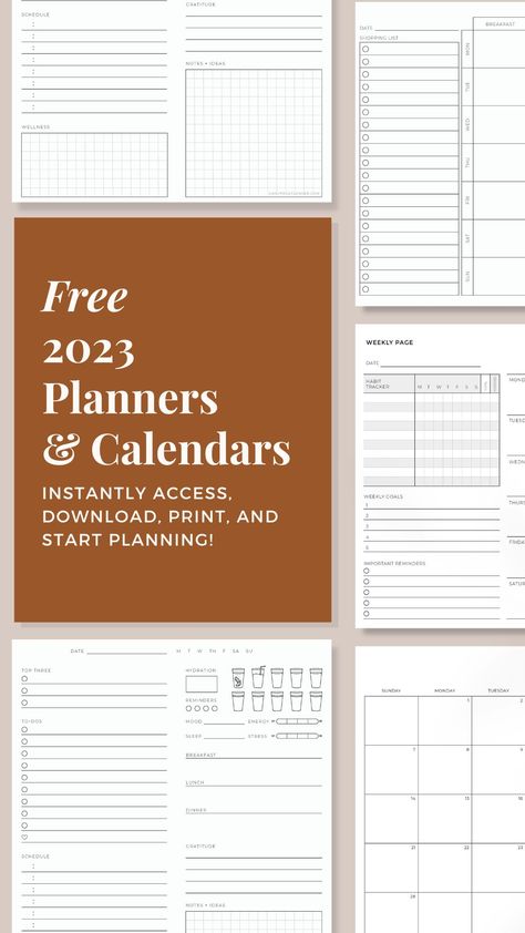 Free Printable Daily Planner Template 2023, Downloadable Planner Templates, Free 2023 Printable Planner, Free Digital Templates, Daily Work Planner Free Printable, Print Planner Free Printables, Free Planner Templates 2023, Productivity Planner Free Printables, Planner 2023 Free Printable