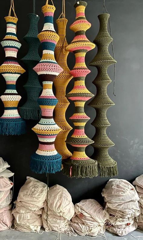 Lamp Haken, Crochet Lantern, Crochet Lamp, Crochet Wall Hanging, Crochet Wall Art, Crochet Wall Hangings, Deco Luminaire, Crochet Home Decor, Crochet Mandala