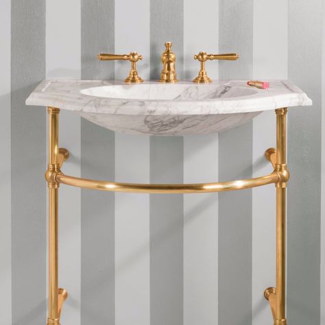 GREAT FOR POWDER ROOM Stone Forest, Bath Showroom, Console Sink, Console Sinks, Marble Console, Downstairs Bathroom, Powder Rooms, Sink Top, Powder Bath