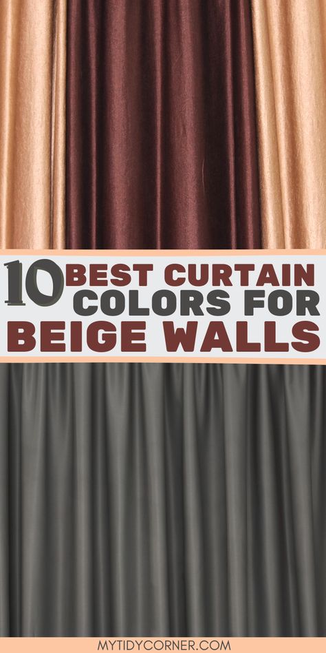 beige wall curtain ideas Curtain Colour Ideas For White Walls, Maroon Curtains Living Room Ideas, Brown Wall Curtain Ideas, Beige Room Curtain Ideas, Curtains On Beige Walls, Beige Walls Curtain Ideas, Curtains For Tan Walls, Gold Curtains Living Room Ideas, Bedroom Curtain Color Ideas