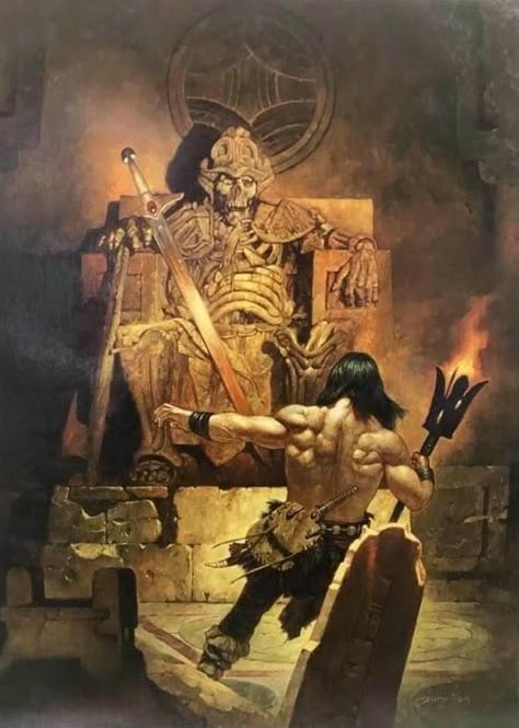 Conan The Barbarian Comic, Conan O Barbaro, Pulp Heroes, Dungeons And Dragons Art, Scifi Fantasy Art, Fantasy Heroes, Conan The Barbarian, Pulp Art, High Fantasy