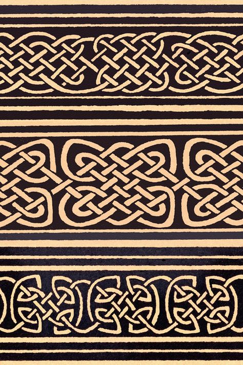 Anglo Saxon Patterns, Irish Pattern Design, Celtic Graphic Design, Celtic Knot Border, Ancient Manuscripts, Celtic Border, Irish Pattern, Celtic Artwork, Leonora Carrington