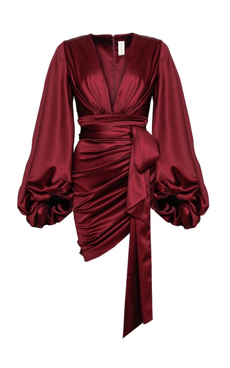 Ruched Silk-Blend Mini Dress by ALEXANDRE VAUTHIER for Preorder on Moda Operandi Detail Couture, Global Dress, Fashion Design Inspiration, Alexandre Vauthier, فستان سهرة, Satin Mini Dress, 가을 패션, Lace Midi Dress, Mode Inspiration