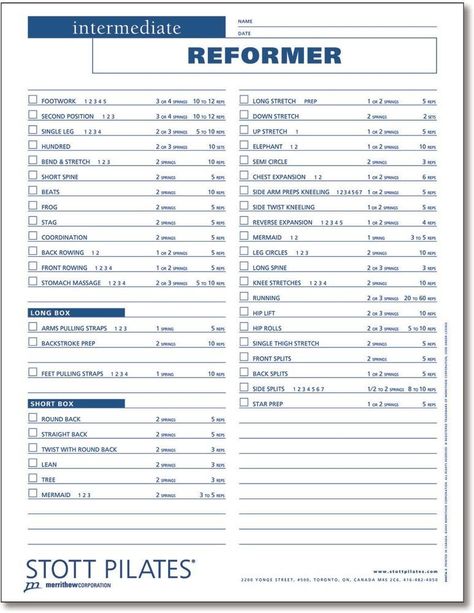 Stott Pilates Reformer, Home Pilates Studio, Stott Pilates, Workout Sheets, Pilates Teacher Training, Class Planner, Toned Legs Workout, Pilates Workout Plan, Pilates Workout Routine