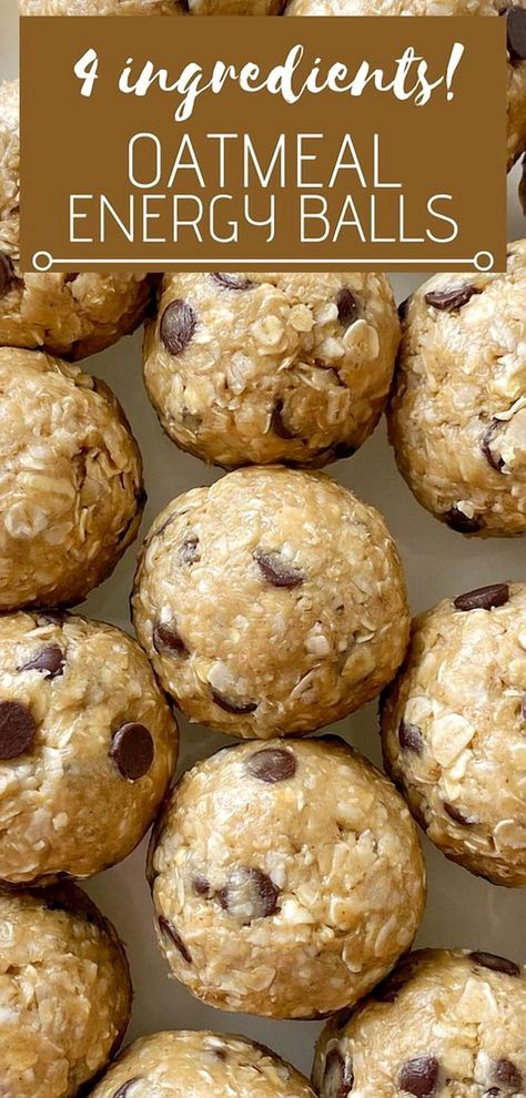 Whip up a batch of these delicious oatmeal energy bites in no time with just four simple ingredients. Perfect for a quick snack or a healthy on-the-go breakfast, these bites are packed with wholesome goodness and natural energy. Whether you're fueling up for a workout or need a midday pick-me-up, these bites are sure to satisfy your cravings and keep you energized throughout the day. Easy to make and even easier to enjoy, they're a must-try for anyone looking to snack smarter. Blueberry Oatmeal Cookies, Oatmeal Energy Bites, Energy Balls Recipe, Oatmeal Bites, Delicious Oatmeal, Energy Ball Recipe, Easy Oatmeal, Quick Snack, Fall Flavors