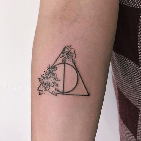 #Tattoos, Check more at https://outsons.com/awesome-deathly-hallows-tattoo-designs-you-need-to-see/ Small Harry Potter Tattoos For Women, Always Harry Potter Tattoo, Hallows Tattoo, Tattoo Harry Potter, Always Tattoo, Harry Tattoos, Hp Tattoo, Hip Thigh Tattoos, Harry Potter Tattoos