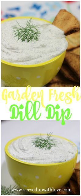 Garden Fresh Dill Dip recipe from Served Up With Love. Making dip from scratch is just as easy as making it from a package. This Dill Dip uses fresh ingredients from the herb garden. #easy #recipes #dip Fresh Dill Dip Recipe, Fresh Dill Dip, Dill Dip Recipe, Dill Dip Recipes, Best Grill Recipes, Easy Supper Recipes, Picnic Potluck, Dill Recipes, Dill Dip