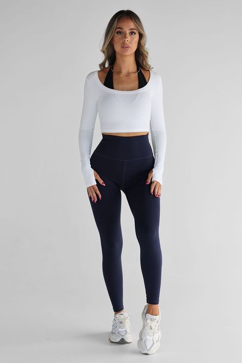 The perfect leggings for any occasion, our high waist full length leggings are made from buttery soft fabric that will keep you comfortable all day long. With a flattering high waist and a sleek, streamlined fit, these leggings are sure to become a staple in your wardrobe.

#leggings #highwaisted #fulllength Cute Yoga Outfit, Stylish Gym Outfits, Pilates Outfits, Gym Ootd, Activewear Outfits, 75 Soft, Pilates Outfit, Gymwear Outfits, Squat Proof Leggings