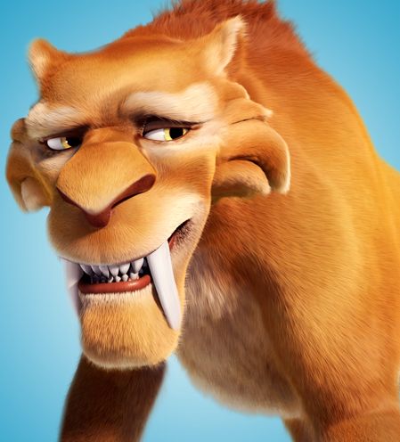 Char headshot diego Saber Tooth Tiger Ice Age, Sabre Tooth Tiger Ice Age, Sabertooth Tiger Ice Age, Tiger From Ice Age, Ice Age Tiger, Diego Ice Age, Ice Age 1, Pixar Movies Characters, Saber Tooth Tiger