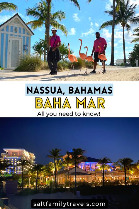 Baha Mar Resort in Nassau, Bahamas is the best hotel in the Bahamas! Grand Hyatt Baha Mar has over 40 restaurants, bars, and lounges - some of the best restaurants in the Bahamas Choices to satisfy all cravings. Activities are endless at Baha Mar- With a new water park, at least 10 pools, animal sanctuary, golf and mini-golf, kayaks, a kid zone, bocce ball courts, flamingos, & art workshops – just to name a few! This is the best bahamas vacation. Nassau Bahamas Baha Mar, Bahamas Baha Mar, Baha Mar Bahamas Grand Hyatt, Bahamas With Kids, Baha Mar Bahamas, Bahama Trip, Bahamas Packing List, Bahamas Family Vacation, Grand Hyatt Baha Mar