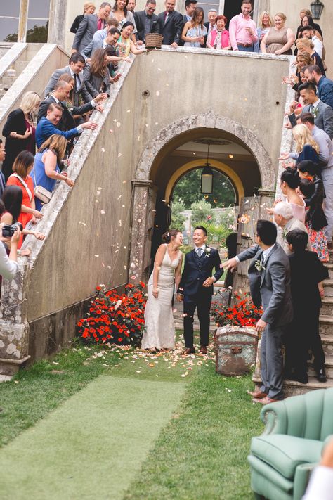 This wedding is pretty darn close to what all wedding dreams are made of. Situated in beautiful Sintra, Portugal lies The Palace of Monserrate, an exotic palatial villa and World Heritage Site. The ceremony was held in the ruins in the most picturesque setting you could ever imagine (see pictures for proof)! Check out the video by Ballesteros Photography on the blog for a full event run down. I dare you not to cry. . . . #wedding #destinationwedding #portugalwedding #weddingdress Intimate Destination Wedding, Sintra Portugal, Portugal Wedding, I Dare You, The Ruins, The Fireplace, Wedding Dreams, Heritage Site, World Heritage Sites