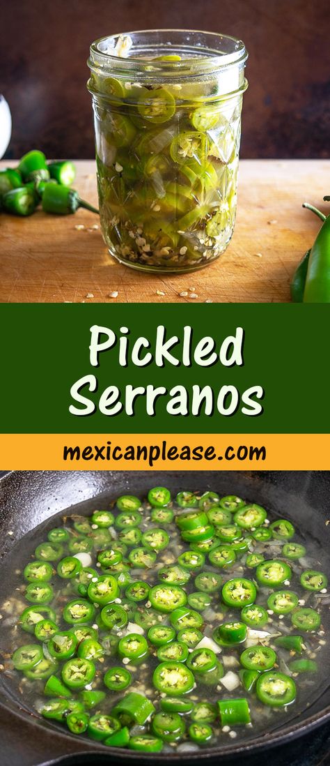 Preserve Serrano Peppers, How To Can Serrano Peppers, Freezing Serrano Peppers, Candied Serrano Peppers, Serrano Chili Recipes, Serano Chilis, What To Do With Serrano Peppers, Serrano Recipes, Pickled Serrano Peppers Recipe