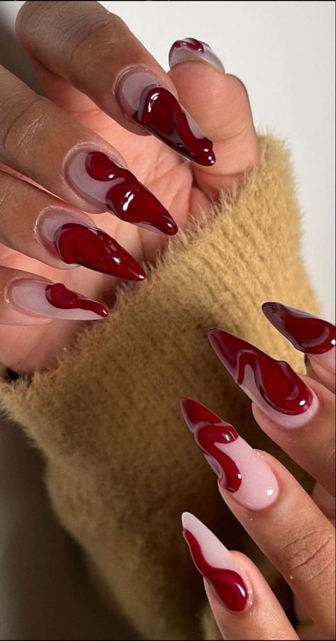 #nailsofinstagram #nailstagram #nailsoftheday #nailsonfleek #nailsoftheday #nailsofinstagram #nailsalon Red Nail Varnish, Nail Theory, Maroon Nail Designs, Maroon Nail, Nail Tattoos, Nails Application, Fake Nails White, Colourful Nails, Kutek Disney