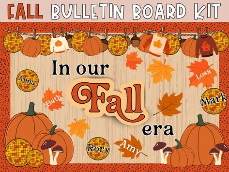 Fall decor pumpkins | Classroom Decor Printable | Bulletin Board Decor | In my era Bulletin Board | Classroom Decor Bundle | Taylor Swiftie by SlidesAndStyle on Etsy Fall Decor Pumpkins, Printable Bulletin Board, Decor Pumpkins, Board Classroom, Bulletin Boards Classroom Decor, In My Era, Fall Bulletin Boards, Library Signs, Class Displays