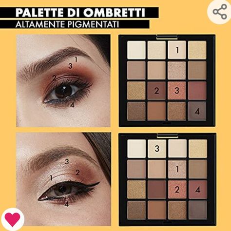 Nyx Shadow Palette, Nyx Eyeshadow Palette Tutorial, Nyx Eyeshadow Palette Looks, Nyx Warm Neutrals Palette Looks, Nyx Ultimate Shadow Palette Look, Nyx Palette, Nyx Eyeshadow Palette, Eyeshadow Designs, Nyx Eyeshadow