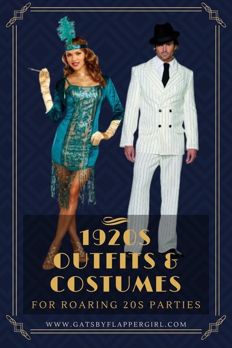 Check out all our costume ideas & suggestions for your next themed event! Stunning & stylish 1920s outfits for both men and women. Stand out from the crowd & dress to impress roaring 20s style! Mens Gatsby Attire, Mens Gatsby Outfit, Roaring 20s Party Outfit Men, 1920 Mens Fashion Gatsby Costume Ideas, Roaring Twenties Party Outfit, Mens Roaring 20s Outfit, 1920s Outfit Ideas Men, Mens Great Gatsby Outfit, 1920 Theme Party Outfit