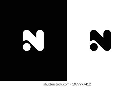 N alphabet letter logo icon in black and white. N Alphabet, N Logo Design, N Letter, Icon Images, Perfume Logo, N Logo, Letter N, Logo Icon, Letter Logo Design