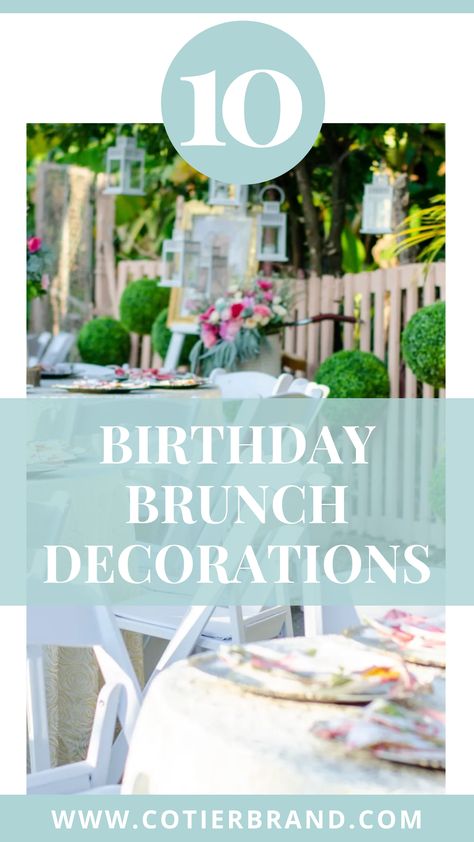 Whether you're a bad n boozy gal, or prefer something a little more chill, you'll be needing some kickass birthday brunch decoration ideas! Birthday Brunch Party Ideas Decor, Breakfast Party Decorations, Las Vegas Brunch, Birthday Toast, Brunch Celebration, Brunch Nyc, 81st Birthday, Outdoor Brunch, Brunch Cake