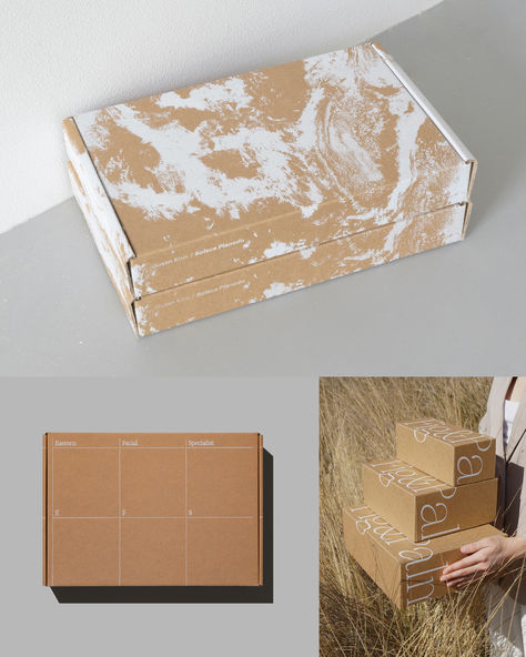 15 plus examples of inspiring white ink print on kraft packaging box designs Cardboard Box Design, Kraft Box Packaging, Kraft Packaging, Diy Branding, Ink Printing, Custom Printed Boxes, Minimalist White, Kraft Boxes, Box Packaging Design