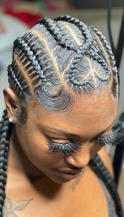 Cornrow Hairstyles Women, Female Cornrow Styles, Cornrow Designs, Cornrow Styles, Quick Natural Hair Styles, Editorial Hair, Protective Hairstyle, Braided Cornrow Hairstyles, Protective Hairstyles Braids