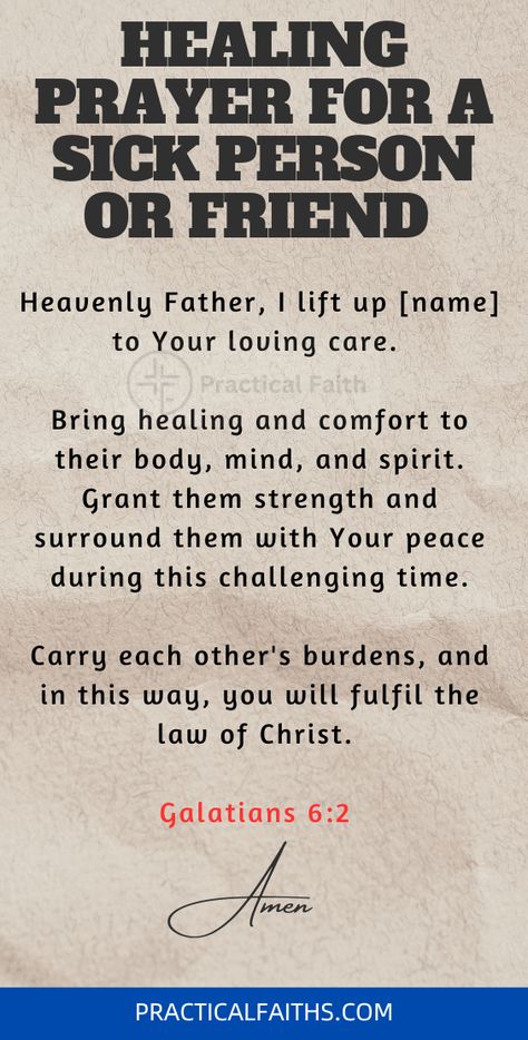 May these prayers be a source of comfort, empowerment, and reassurance as you journey through the corridors of healing. May they inspire faith, courage, and the wisdom to navigate the paths of restoration. Let them serve as beacons of light, guiding you toward the healing and renewal that your heart seeks. #healing #prayer #jesus #jesuschrist Scripture For Physical Healing, Prayer For Physical Healing, Healing Scriptures Bible Prayer, Praying For Healing For Someone, Scripture For Healing, Scripture For The Sick, Prayers For Strength And Healing, Prayer For My Friend, Scripture Prayers