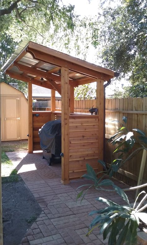 Smart Bbq Shed, Design Per Patio, Bbq Gazebo, Outdoor Grill Area, Outdoor Bbq Area, Outdoor Grill Station, Grill Gazebo, Outdoor Kitchen Decor, Outdoor Bbq Kitchen