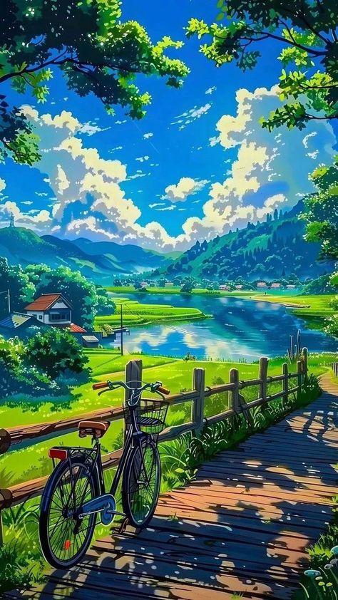 Anime Landscape, Deep In The Woods, Tiny Creatures, Slavic Folklore, Dreamy Artwork, Deep Breathing, Ghibli Artwork, Dreamy Landscapes, Cool Wallpapers Art