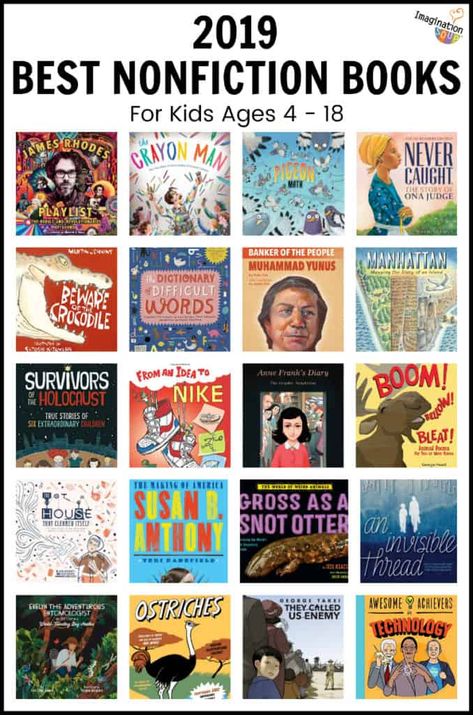 The Best Children's Nonfiction Books of 2019 | Imagination Soup Best Nonfiction Books, Best Non Fiction Books, Nonfiction Books For Kids, Books To Read Nonfiction, Books You Should Read, Mentor Texts, Books For Kids, Back To School Activities, Reading Strategies