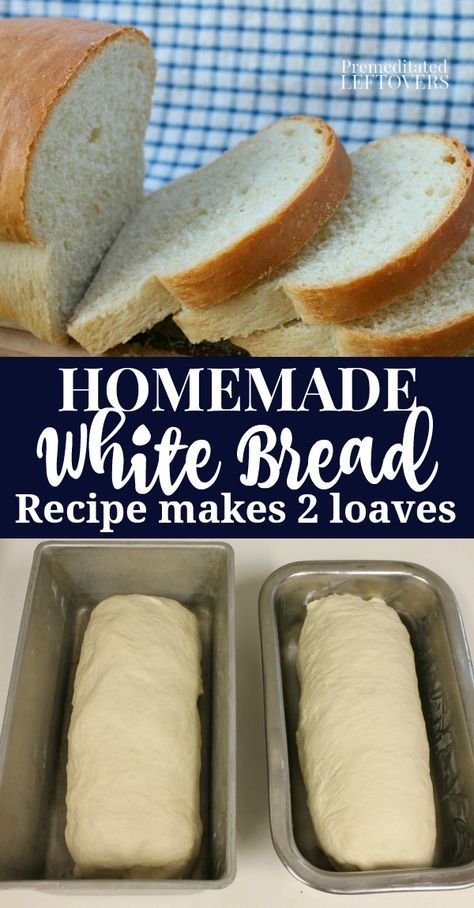 How To Make Bread In The Oven, Bread In Oven Homemade, Simply Sandwich Bread, White Bread Loaf Recipe, Taste Of Home Bread Recipes, How To Make White Bread, Simple White Bread Recipe, European Bread Recipes, How To Make Sandwich Bread