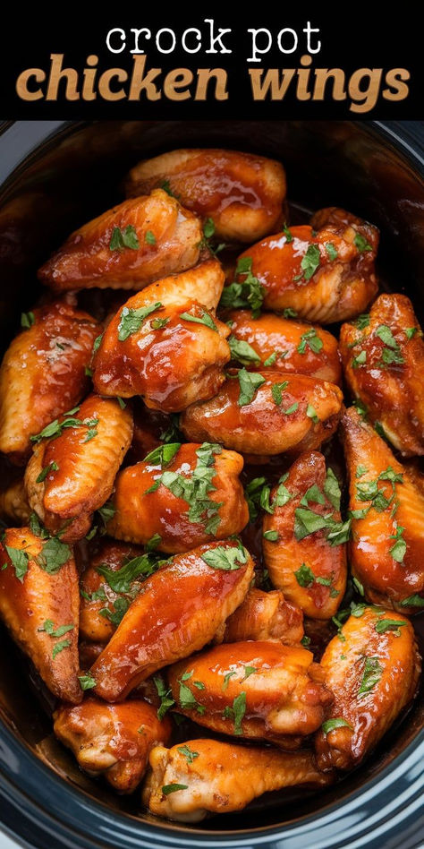 Tender, juicy Crock Pot Chicken Wings that are fall-off-the-bone delicious! Perfectly cooked in your slow cooker with your favorite sauce for a hands-off, flavorful meal. Whole Chicken Wings Crockpot, Crock Pot Chicken Wings Recipes, Chicken Wings In Slow Cooker, Wings Crockpot Recipes, Chicken Wings In Crockpot, Wings In Crockpot, Crock Pot Wings, Crockpot Wings, Crock Pot Appetizers