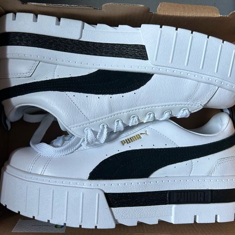 Brand New Puma Sneakers! Women’s Size 9. These Have Never Been Worn And Come In The Original Box. Puma Mayze Sneakers, Puma Sneakers Women, New Puma Sneakers, Puma Shoes Women, Aa Wallpaper, Shoes Puma, Shoes Outfit Fashion, Shoes Outfit, Shoe Bags